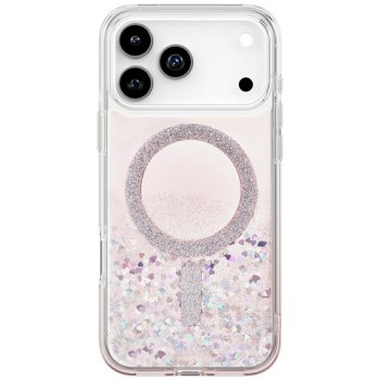 Uniq Coehl Solea Magnetic dėklas, skirtas iPhone 17 Pro Max, rožinis