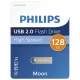 USB atmintinė Philips Moon 128 GB, USB 2.0, Vintage Silver