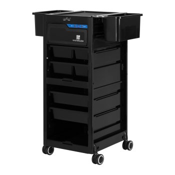 Gabbiano 68UV kirpyklos vežimėlis su UV sterilizatoriumi, juodas