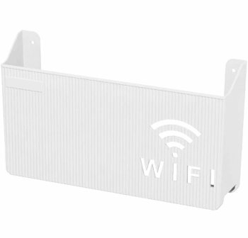Wifi router shelf holder white