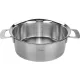 Fissler Phi Collection troškintuvas su stikliniu dangčiu 24 cm, 3.9 l