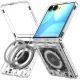 Spigen Ultra Hybrid Pro MagSafe dėklas Samsung Galaxy Z Flip 8 Neo One, pilkas/juodas