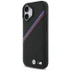 BMW M Tricolor Metal Logo MagSafe dėklas iPhone 17 telefonui, juodas