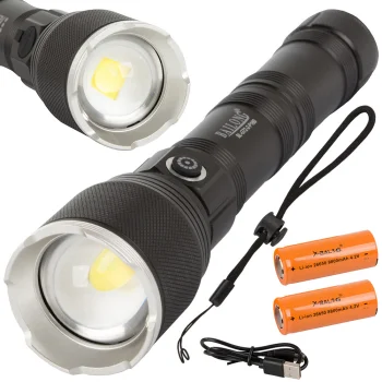 Taktikinis karinis žibintuvėlis Bailong G72-2 CREE XHP160 su priartinimu