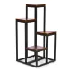 Modernhome PJJPS0011 DARK gėlių stovas, 4 lentynos, tamsus riešutas