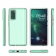Dėklas Samsung Galaxy A72 4G Spring Case, skaidrus su juodu rėmeliu