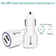 Maclean MCE478 W automobilinis įkroviklis, 2x USB, QC 3.0, 30W, balta
