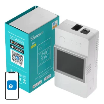 Išmanusis WiFi jungiklis Sonoff THR320D TH Elite (20A)