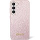 Samsung Galaxy S23+ Guess Glitter Script dėklas GUHCS23MHGGSHP, rožinis