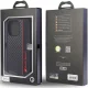 Audi Carbon Fiber Stripe dėklas, skirtas iPhone 13 / 13 Pro, juodas