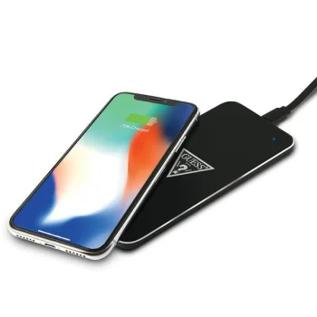 Guess Traingle Logo Wireless Charger, Black