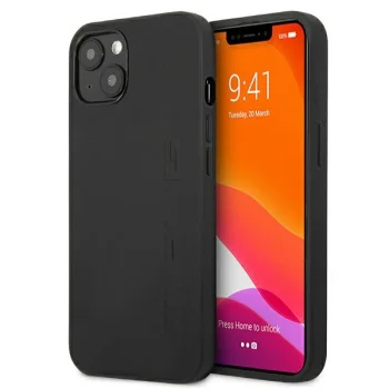 Mercedes AMG Leather Hot Stamped Case for iPhone 13 / 14 / 15, Black