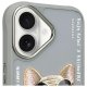 Nimmy Glasses Cool Dog dėklas telefonui iPhone 16, pilkas