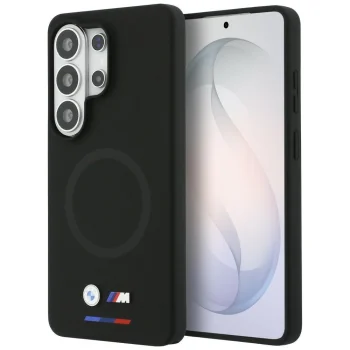 BMW M Silicone MagSafe dėklas telefonui Samsung Galaxy S26 Ultra, juodas
