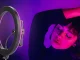 RGB LED žiedinis šviestuvas su telefono laikikliu ir stovu, 30cm, 120W