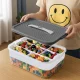 Kruzzel 00025759 5-Tier Modular Toy Storage Box 35L Transparent