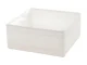 Audininis organizatorius apatiniams ir drabužiams, 28x28x10 cm, baltas