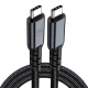 3mk Hyper Cable N-SERIES USB-C į USB-C laidas 2m, juodas