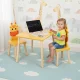 Ecotoys 6162 vaikiškų baldų komplektas: stalas ir 2 kėdės, Žirafa