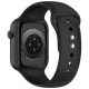 Tech-Protect Silicone dirželis Apple Watch 44 / 45 / 46 / 49 mm, juodas