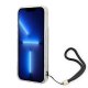 Guess 4G Cord dėklas iPhone 14 Pro telefonui, rudas