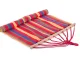 Colorful Garden Hammock with Wooden Frame 200 x 80 cm