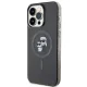 Karl Lagerfeld dėklas iPhone 15 Pro Max su MagSafe IML KC Glitter, juodas