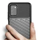 Thunder Case lankstus TPU dėklas Samsung Galaxy A03s telefonui, juodas