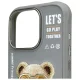 Dėklas Nimmy Cool&Cute 2.0 Bear telefonui iPhone 16 Pro, pilkas