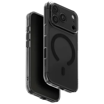 Dėklas Uniq Airsuit Magclick Charging skirtas iPhone 18 Pro / 17 Pro, juodas