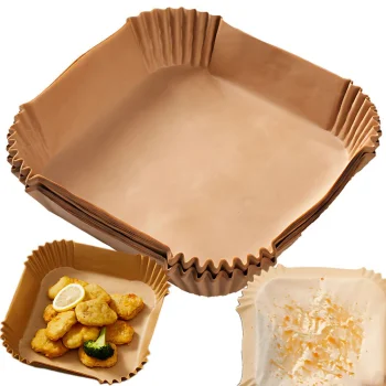 Vienkartiniai kepimo popieriaus įdėklai karšto oro gruzdintuvei, 20 cm, 50 vnt.
