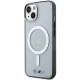 BMW Silver Ring MagSafe dėklas iPhone 14 Plus / 15 Plus, skaidrus