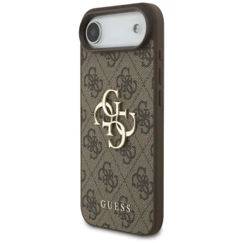 Guess dėklas skirtas iPhone 17 Air, 4G Big Logo, rudas