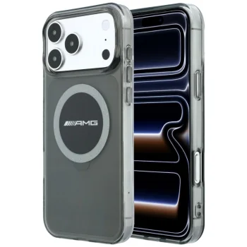Mercedes AMG IML Bicolor Block MagSafe dėklas iPhone 18 Pro Max / 17 Pro Max, juodas