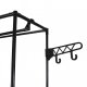 Clothes Rack with Shelves, Black