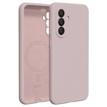 Dėklas Etteri Silicone Mag skirtas Samsung Galaxy A57 5G, šviesiai rožinis