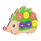 Wooden Hedgehog Button Sewing Educational Kit
