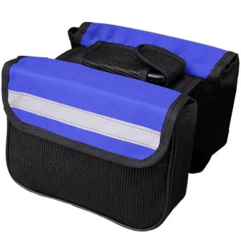 Double Frame Bicycle Bag RW1A, Black/Blue