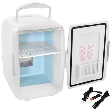 Mini nešiojamas šaldytuvas maistui ir gėrimams 220V/12V, 4L, baltas