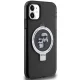 Karl Lagerfeld dėklas iPhone 11 / XR Ring Stand Karl & Choupette MagSafe, juodas