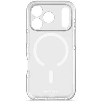 „Decoded DropTec“ MagSafe dėklas „iPhone 17 Pro“ telefonui, pusiau skaidrus