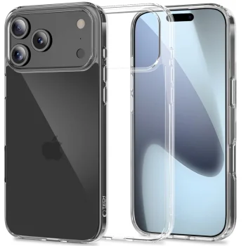 Apsauginis dėklas Tech-Protect FlexAir Hybrid, skirtas iPhone 17 Pro Max, skaidrus