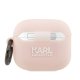 Karl Lagerfeld Silicone Karl Head 3D dėklas AirPods 3 rožinis