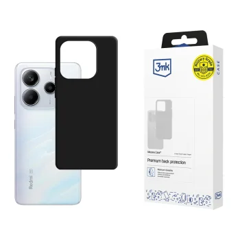 Silikoninis dėklas 3mk skirtas Xiaomi Redmi Note 14 5G, juodas