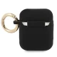 Guess Silicone Vintage AirPods 1/2 dėklas GUA2SSSK, juodas