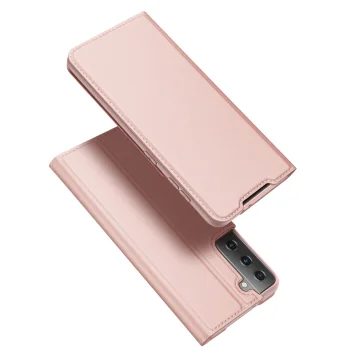 Atverčiamas dėklas Samsung Galaxy S21+ Plus Dux Ducis, rožinis