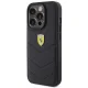 Dėklas Ferrari Quilted Metal Logo telefonui iPhone 15 Pro 6.1\", juodas