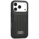 Audi Synthetic Leather MagSafe dėklas telefonui iPhone 18 Pro / 17 Pro, juodas