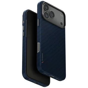 Uniq Keva EDGE Magclick dėklas, skirtas iPhone 17 Pro Max, mėlynas