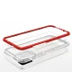 Dėklas Samsung Galaxy A03s telefonui Hybrid Armor Clear 3in1, raudonas